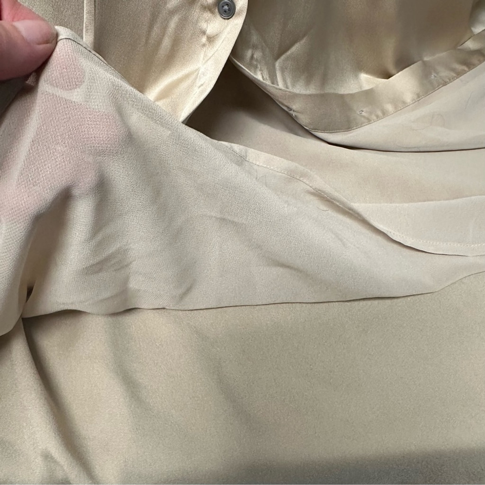 Banana Republic Gold 3/4 Sleeve Shirt Dress - Picture 12 of 14